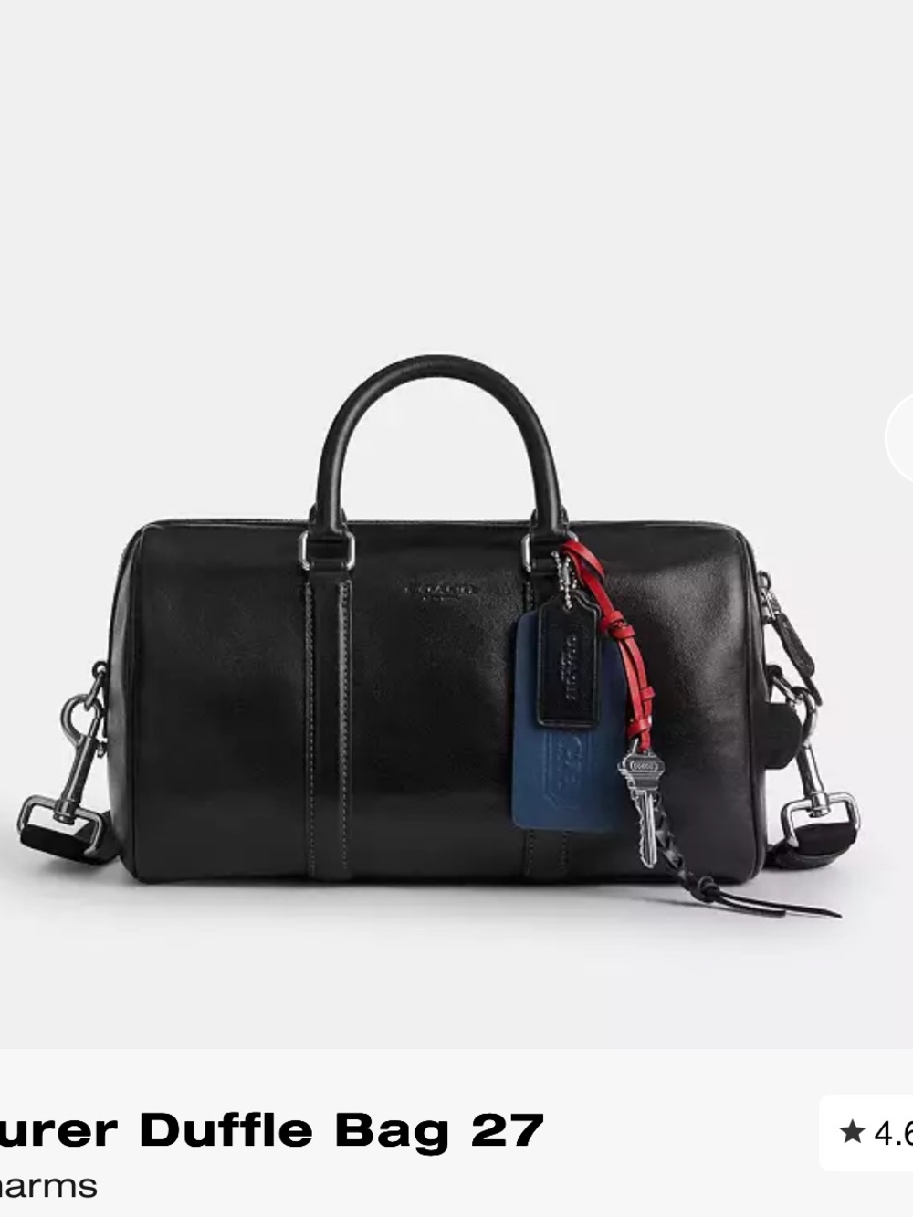 Coach Venturer Duffle Bag 27 With Charms